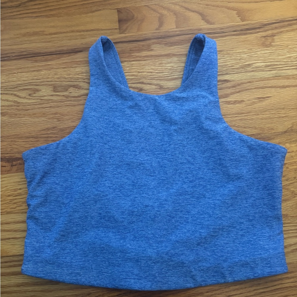 Outdoor Voices Heather Blue Tank Top